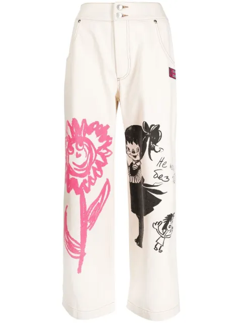 Chopova Lowena Happy Flower Cropped-Hose