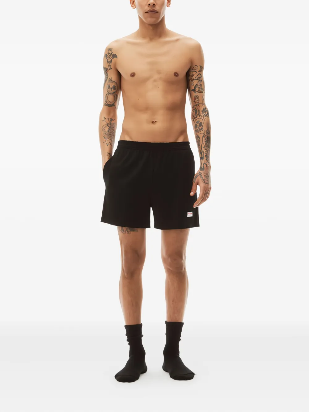 Alexander Wang Shorts met elastische tailleband Zwart