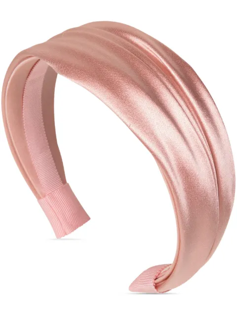 Jennifer Behr Natasha draped-satin headband
