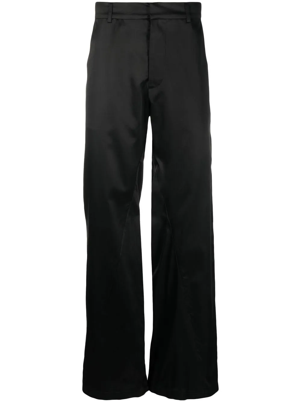 

Bianca Saunders wide-leg silk trousers - Black