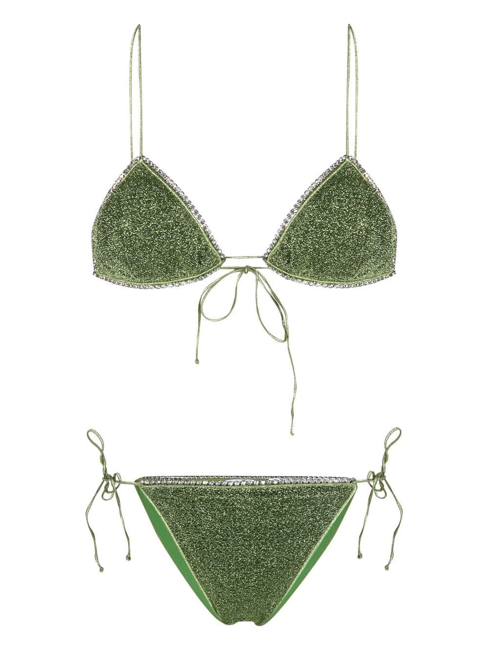 Oséree crysta-trim Detail Bikini Set - Farfetch