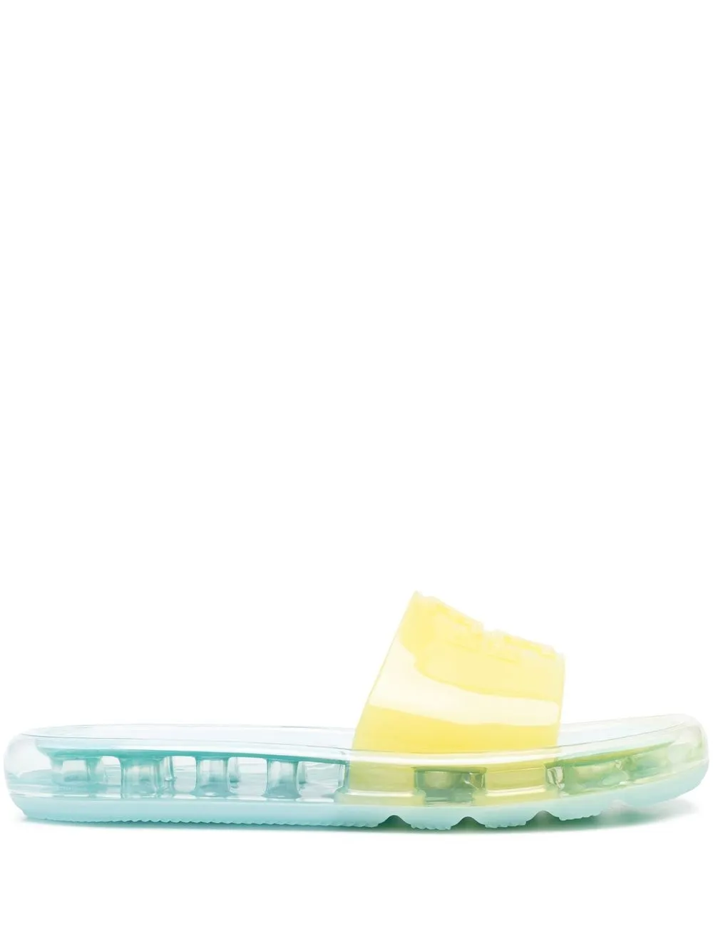 

Tory Burch transparent-design contrast slides - Blue