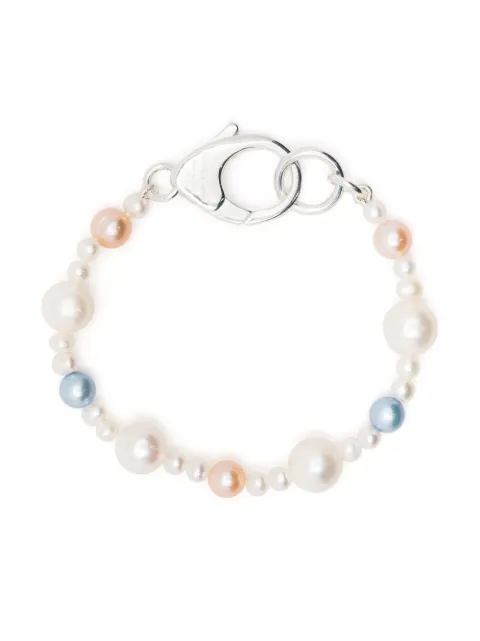 Hatton Labs pulsera con perlas y cierre de mosquetón
