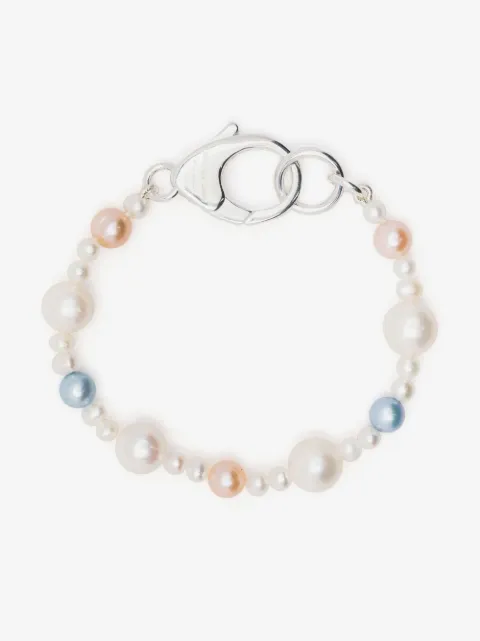 Hatton Labs pulsera con perlas y cierre de mosquetón