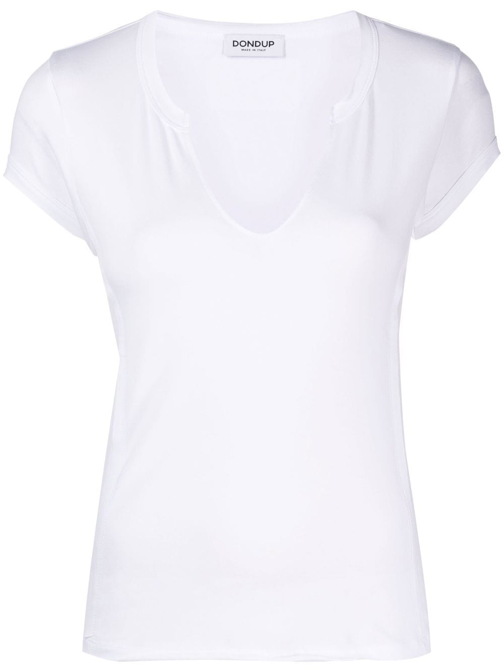 Dondup Plain Cotton T-shirt In Weiss