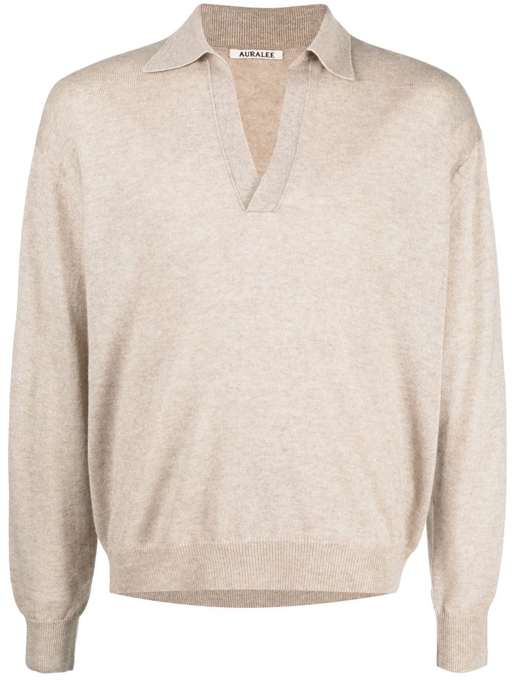 Auralee spread-collar Polo Shirt - Farfetch