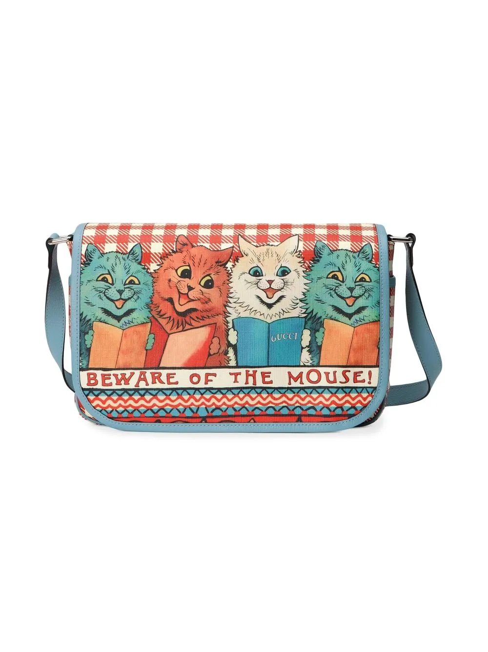 Gucci Kids' Graphic-print Shoulder Bag In Red