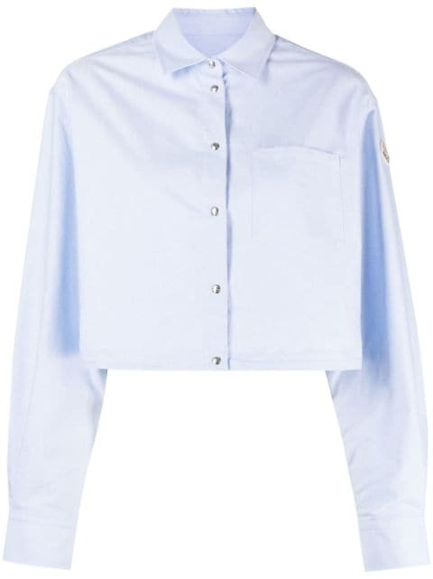 Moncler cropped cotton shirt