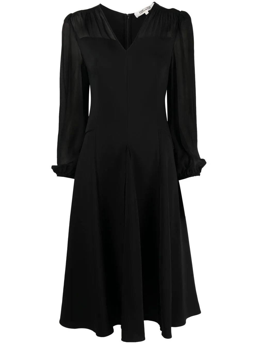 Diane Von Furstenberg Trina Midikleid In Black