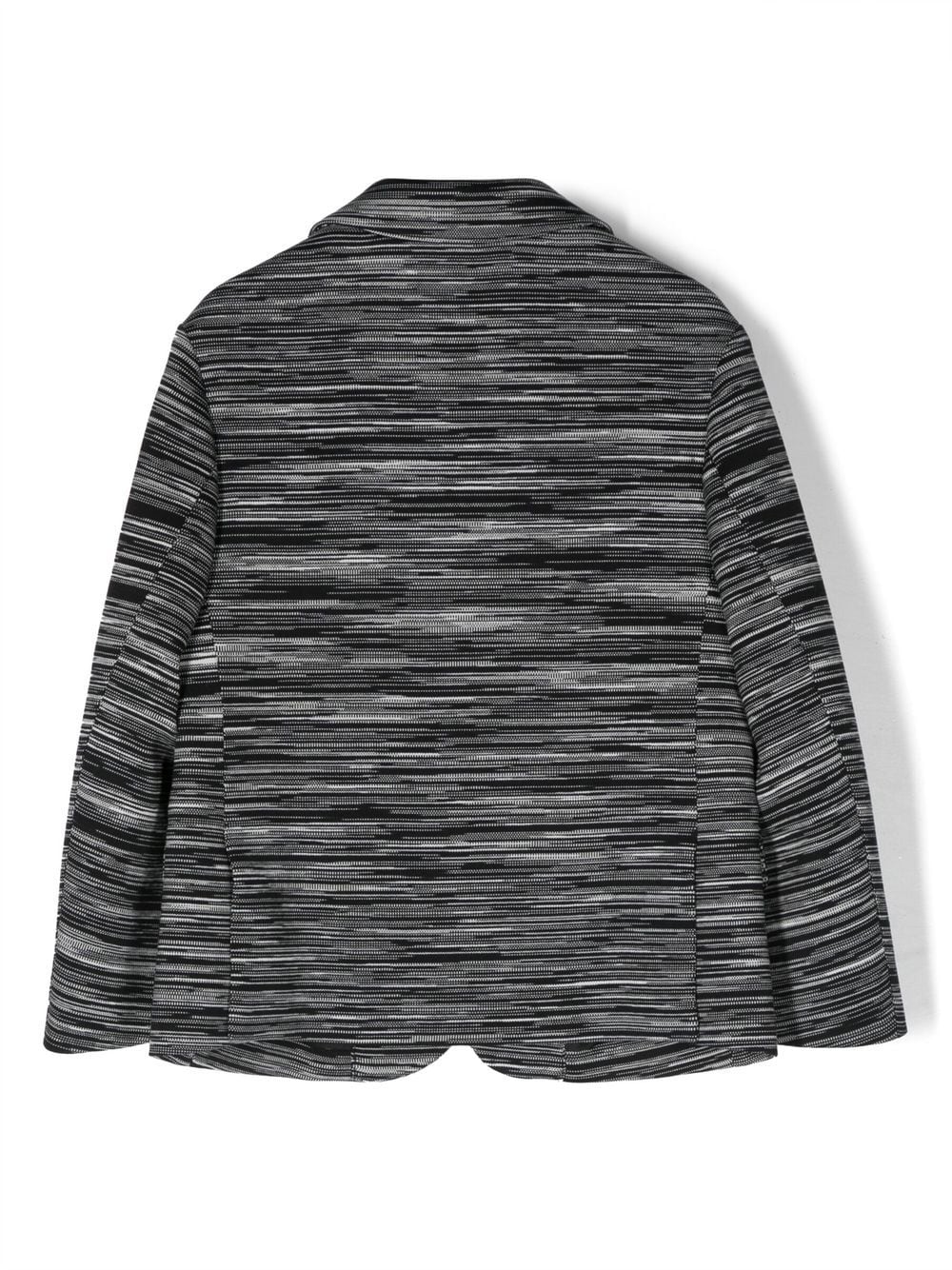 Shop Missoni Striped Cotton Blazer In Black