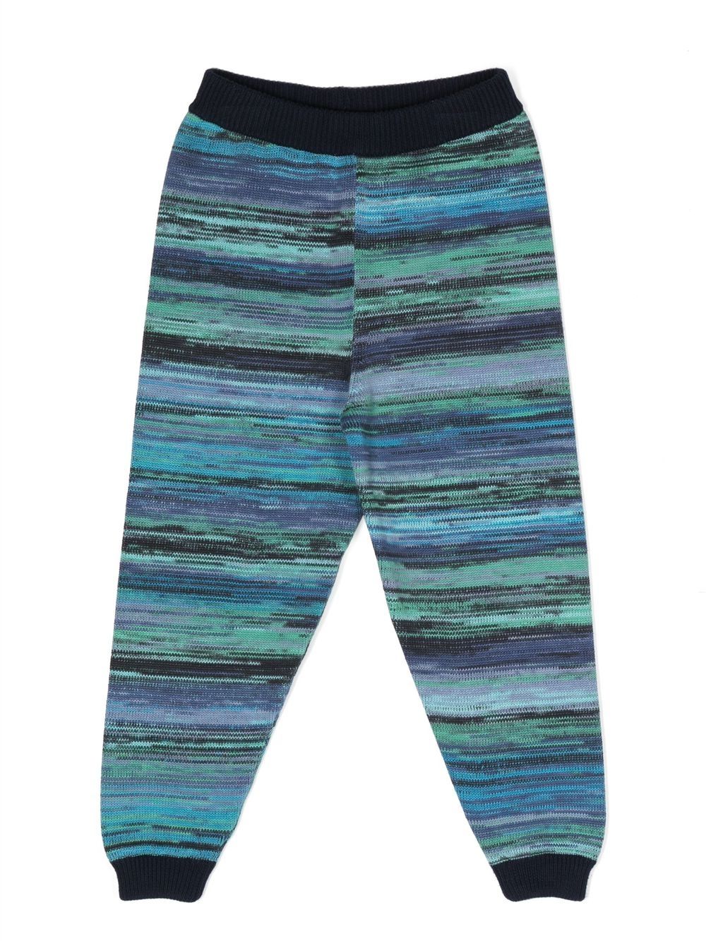 

Missoni Kids stripped cotton trousers - Blue