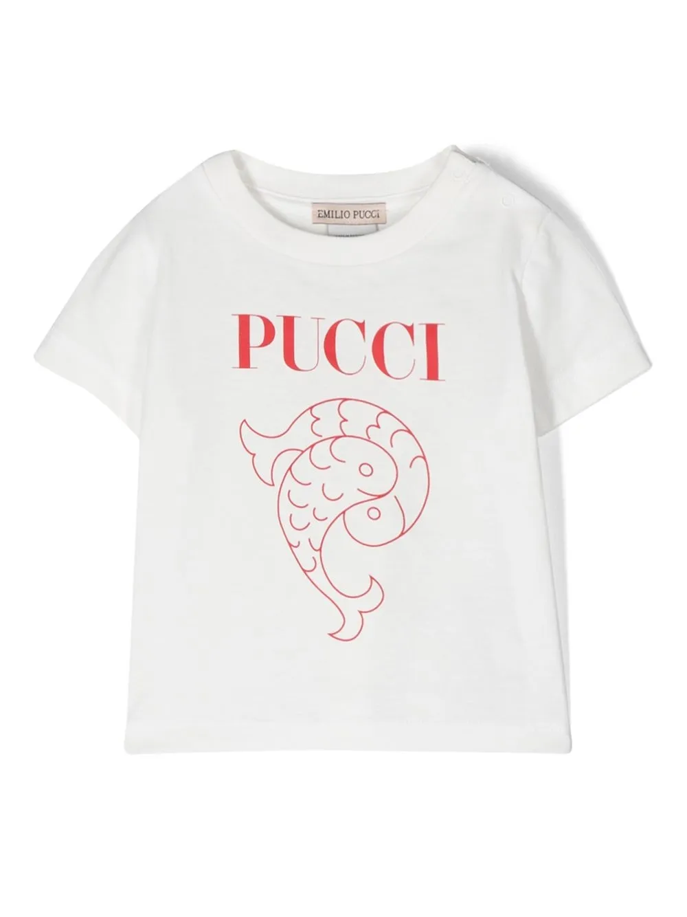 

PUCCI Junior logo-print cotton T-shirt - White