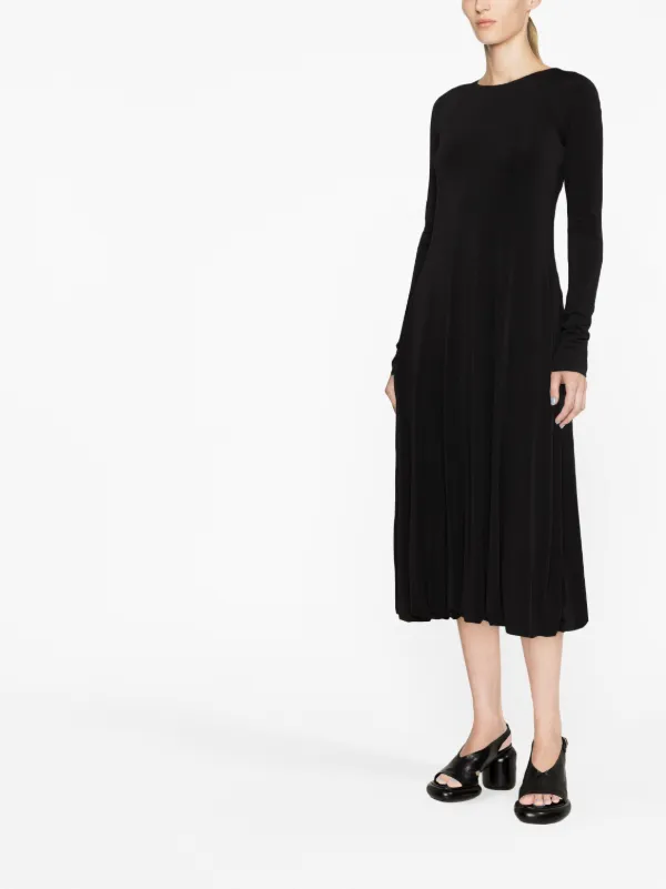 Jil Sander open-back Midi Dress | Black | FARFETCH