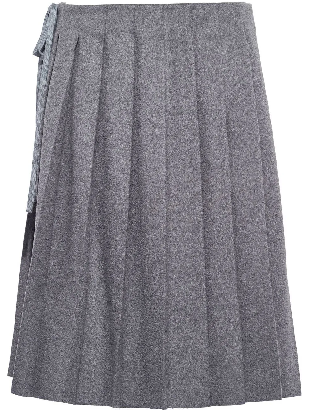 

Miu Miu pleated velour skirt - Grey