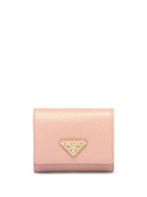 Prada triangle-logo Saffiano leather wallet