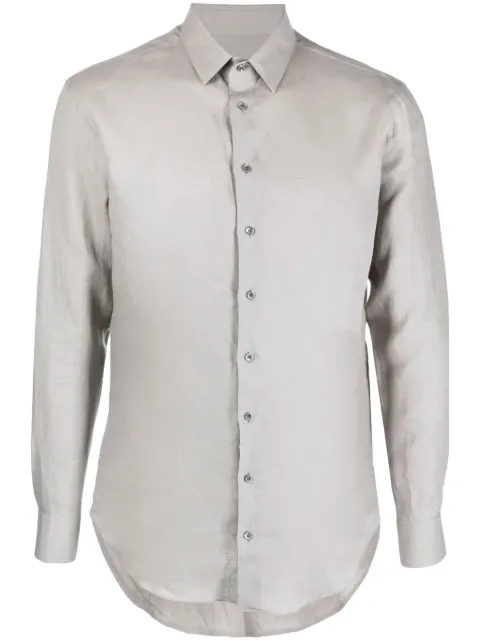 Giorgio Armani long-sleeve linen shirt