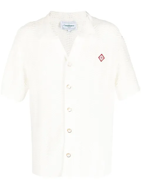 Casablanca ripple knit shirt