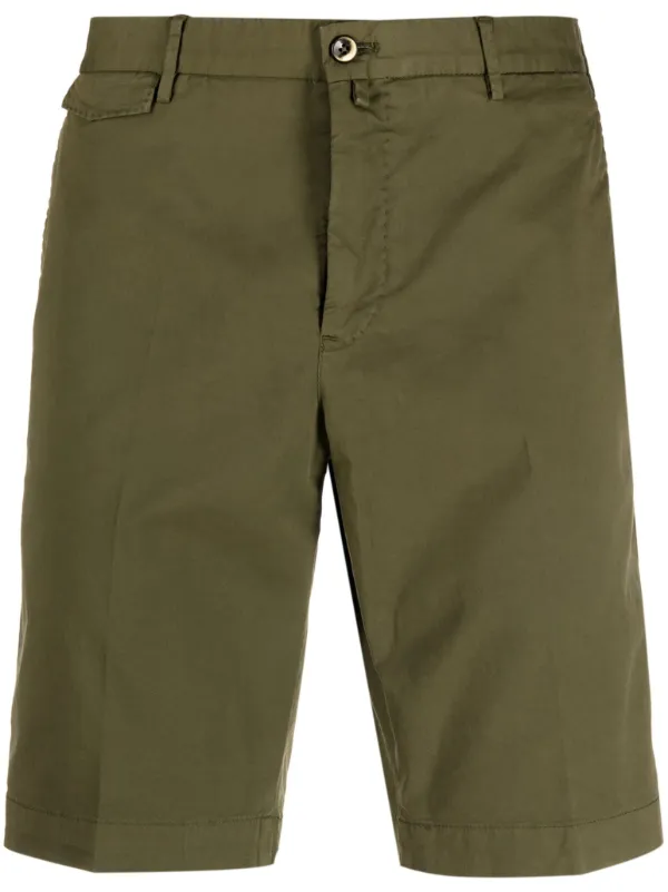 PT Torino Knee-length Chino Shorts in Green