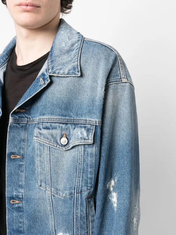 MM6 Maison Margiela button-up Denim Jacket - Farfetch