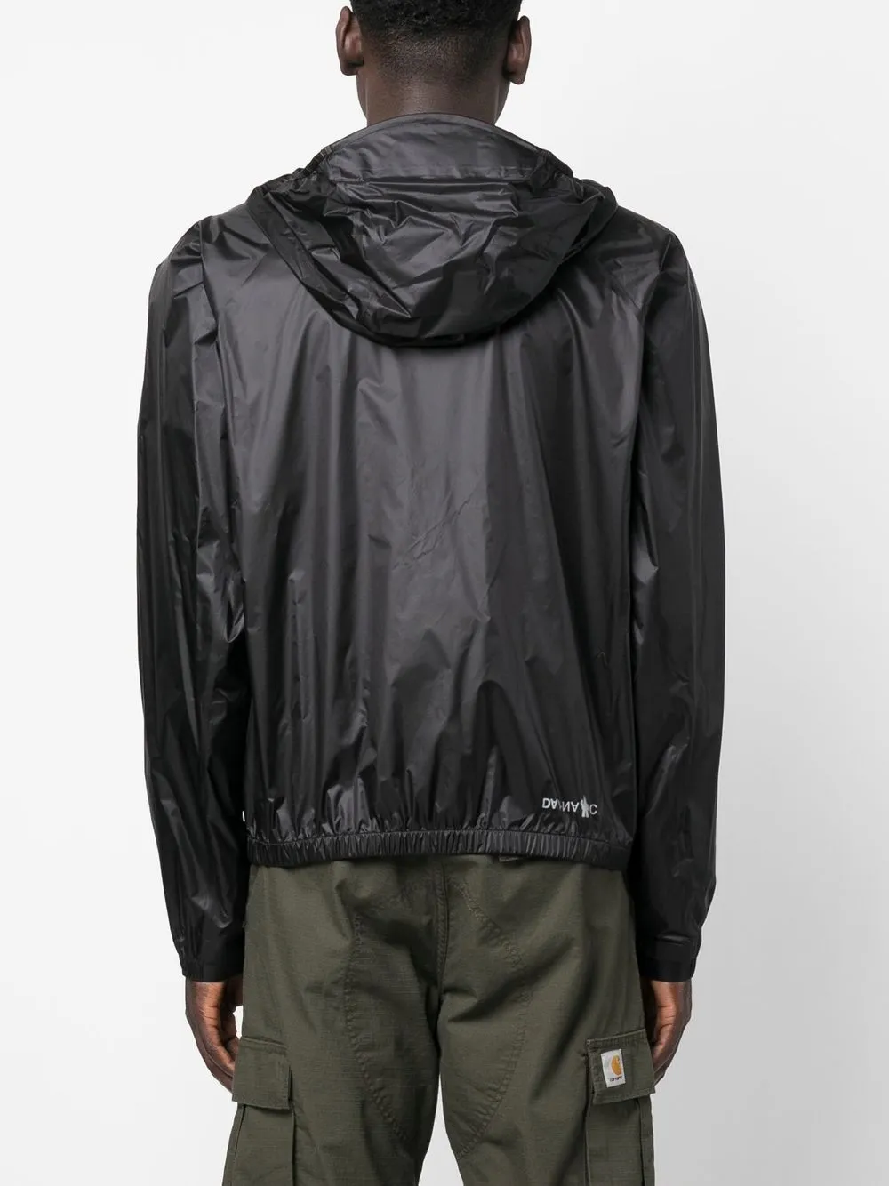 Moncler Zip-up Hooded Jacket In Black