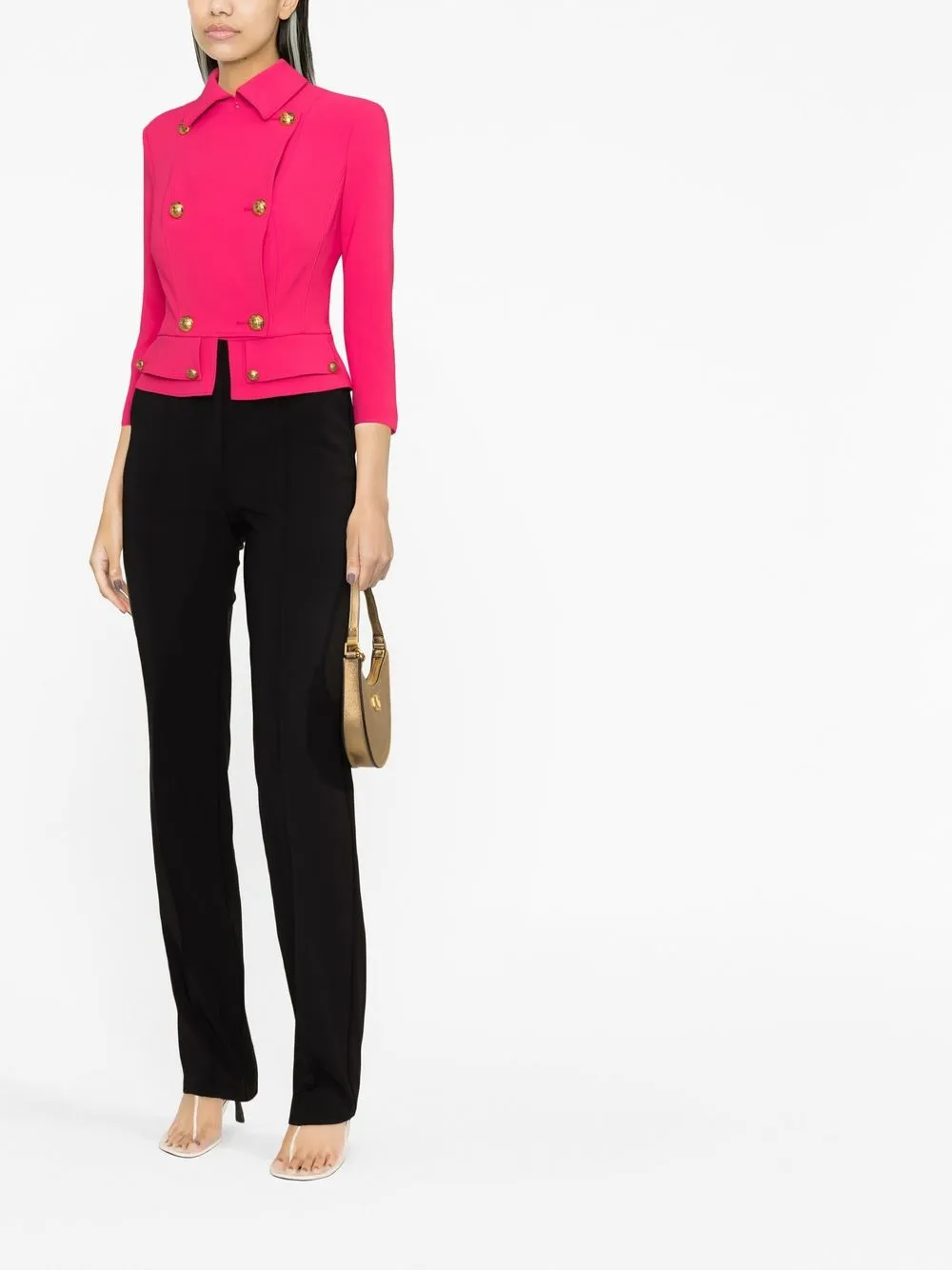 Elisabetta Franchi Jacket Woman Color Fuchsia In Rosa