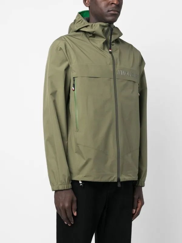 Moncler Grenoble logo-print Jacket | Green | FARFETCH UK