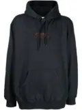 Doublet logo-patch cotton hoodie - Grey