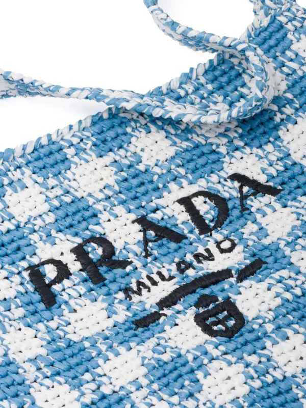 Prada shop checked bag