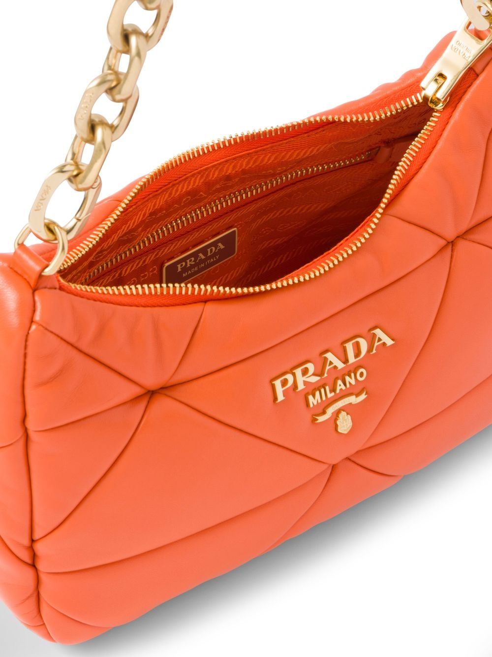Prada Ladies Chain Leather Shoulder Bags 1BD1072D91F0632 8051188259898 -  Handbags - Jomashop