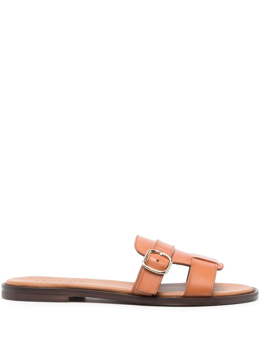 Doucal's buckle-detail leather sandals - Brown