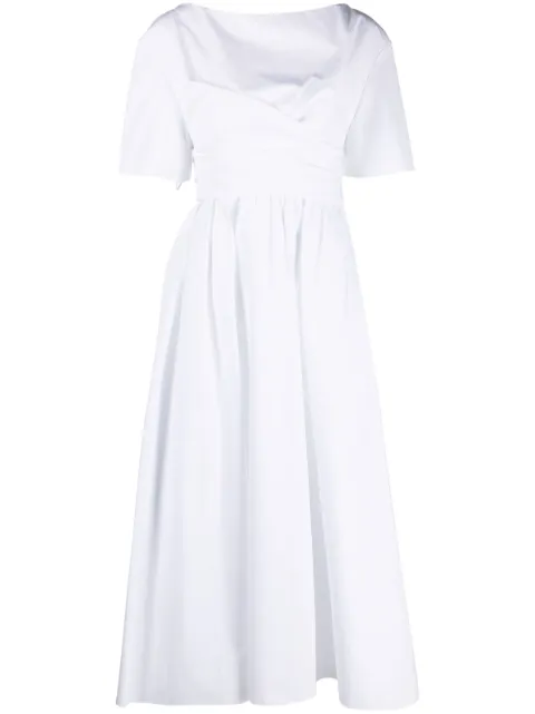 Del Core short-sleeve cotton midi dress