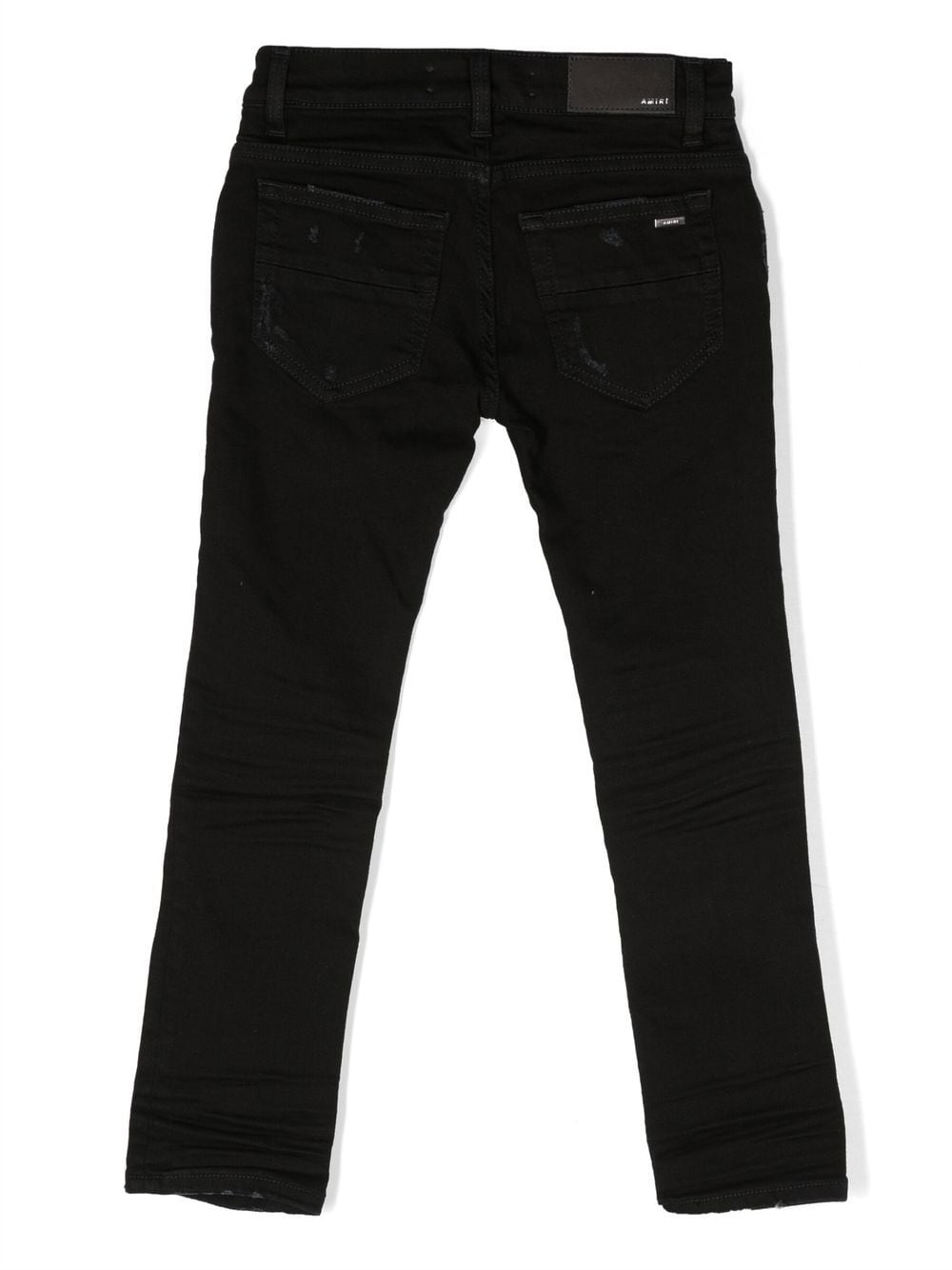 AMIRI KIDS Gerafelde jeans - Zwart