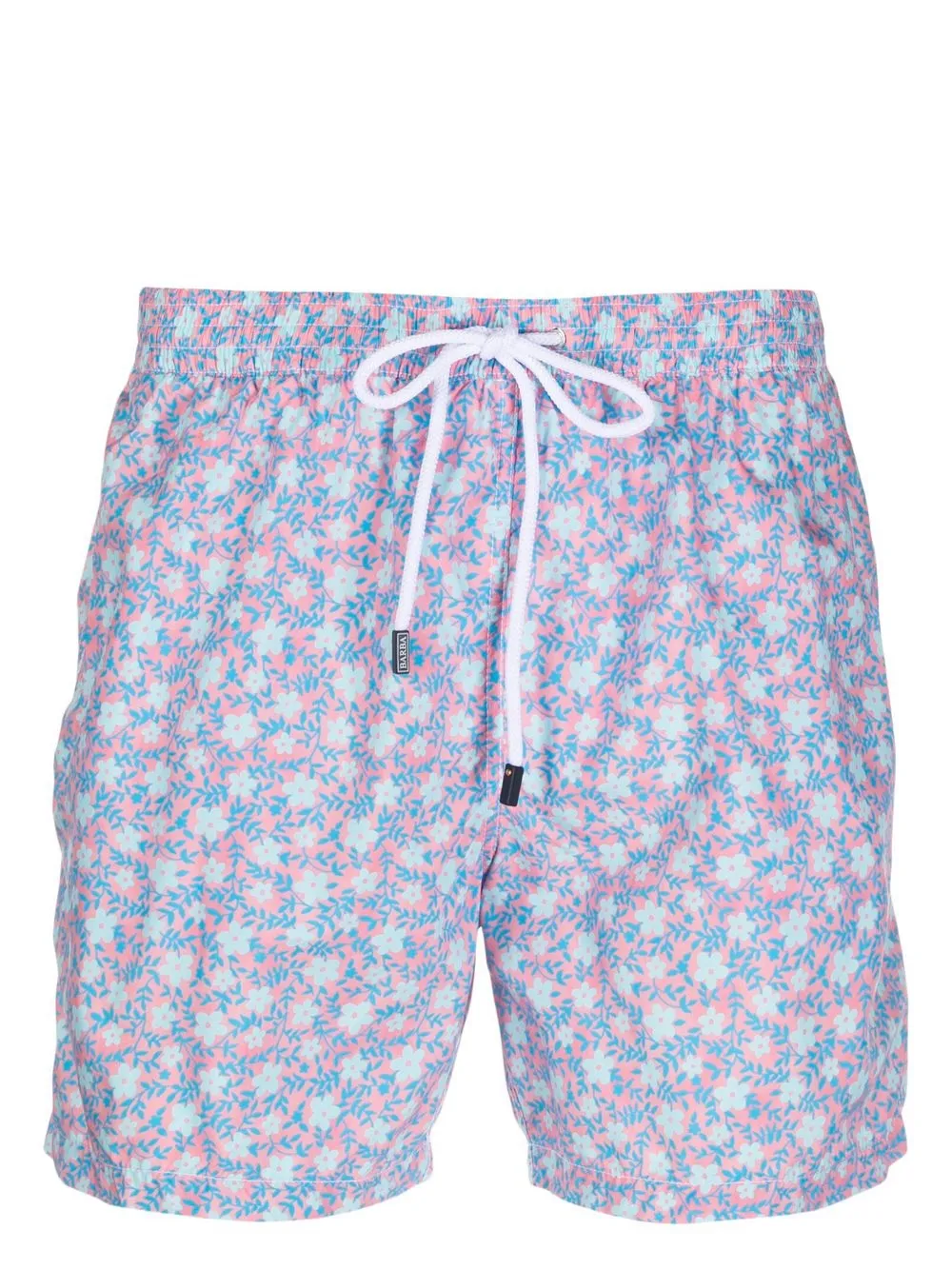 

Barba shorts de playa con estampado floral - Rosado