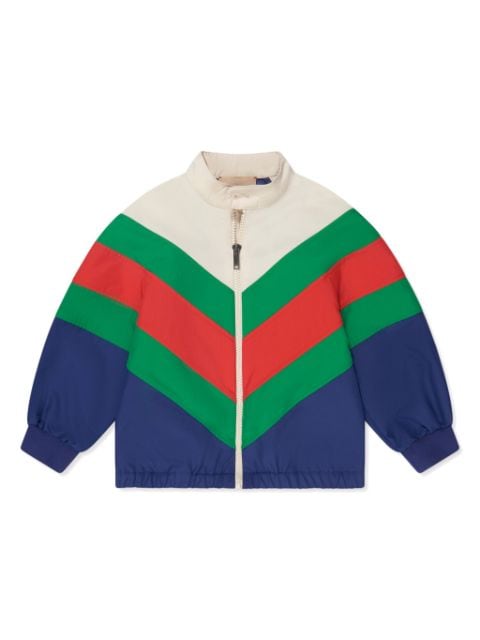 Gucci Kids colour-block panel bomber jacket