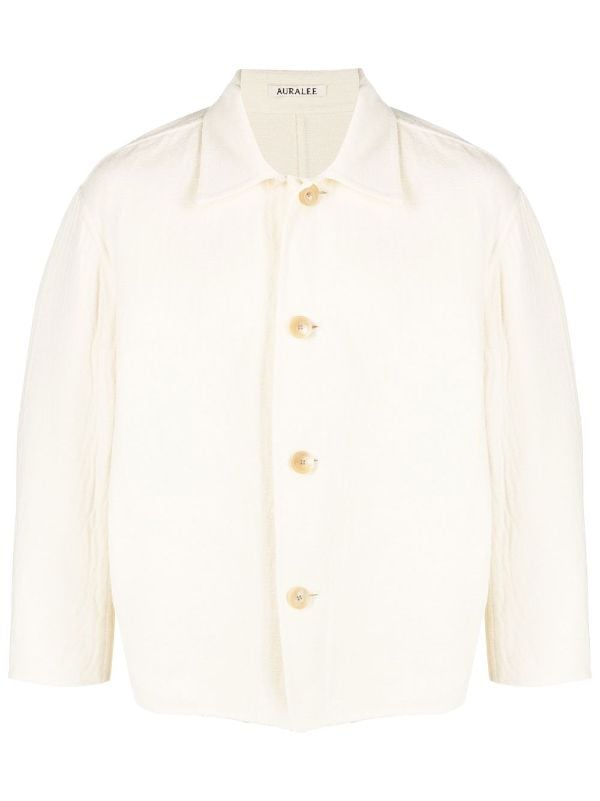 Auralee cotton-wool Classic Shirt Jacket - Farfetch