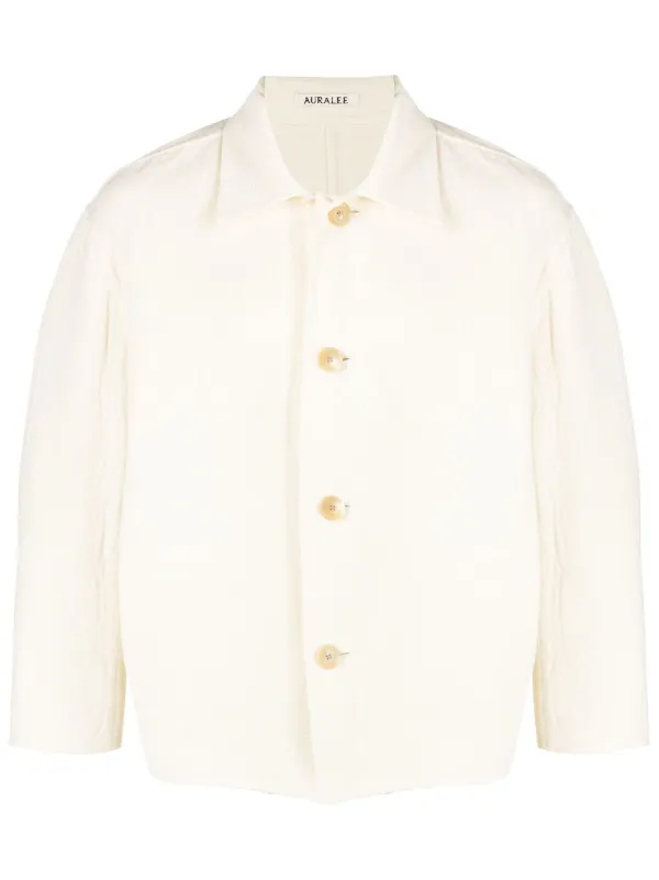 Auralee cotton-wool Classic Shirt Jacket - Farfetch