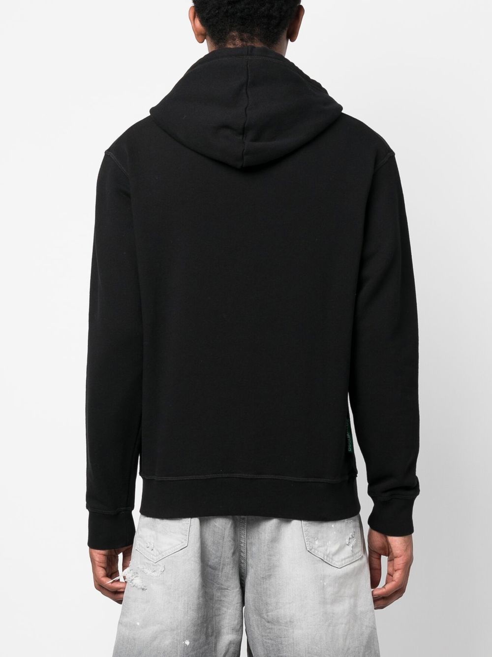 DSQUARED2 logo-print drawstring hoodie Men