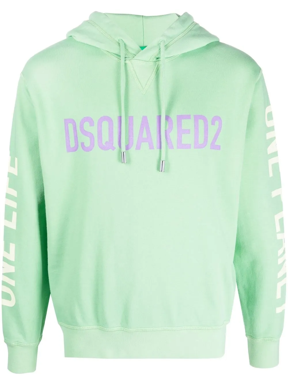 

Dsquared2 slogan-print hoodie - Green