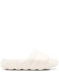 Moncler Lilo quilted slides - Neutrals
