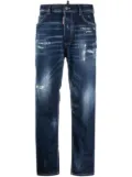 DSQUARED2 distressed cropped jeans - Blue