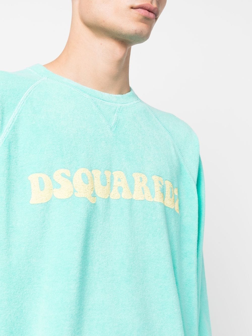 Shop Dsquared2 Logo-print Detail Sweatshirt In Green