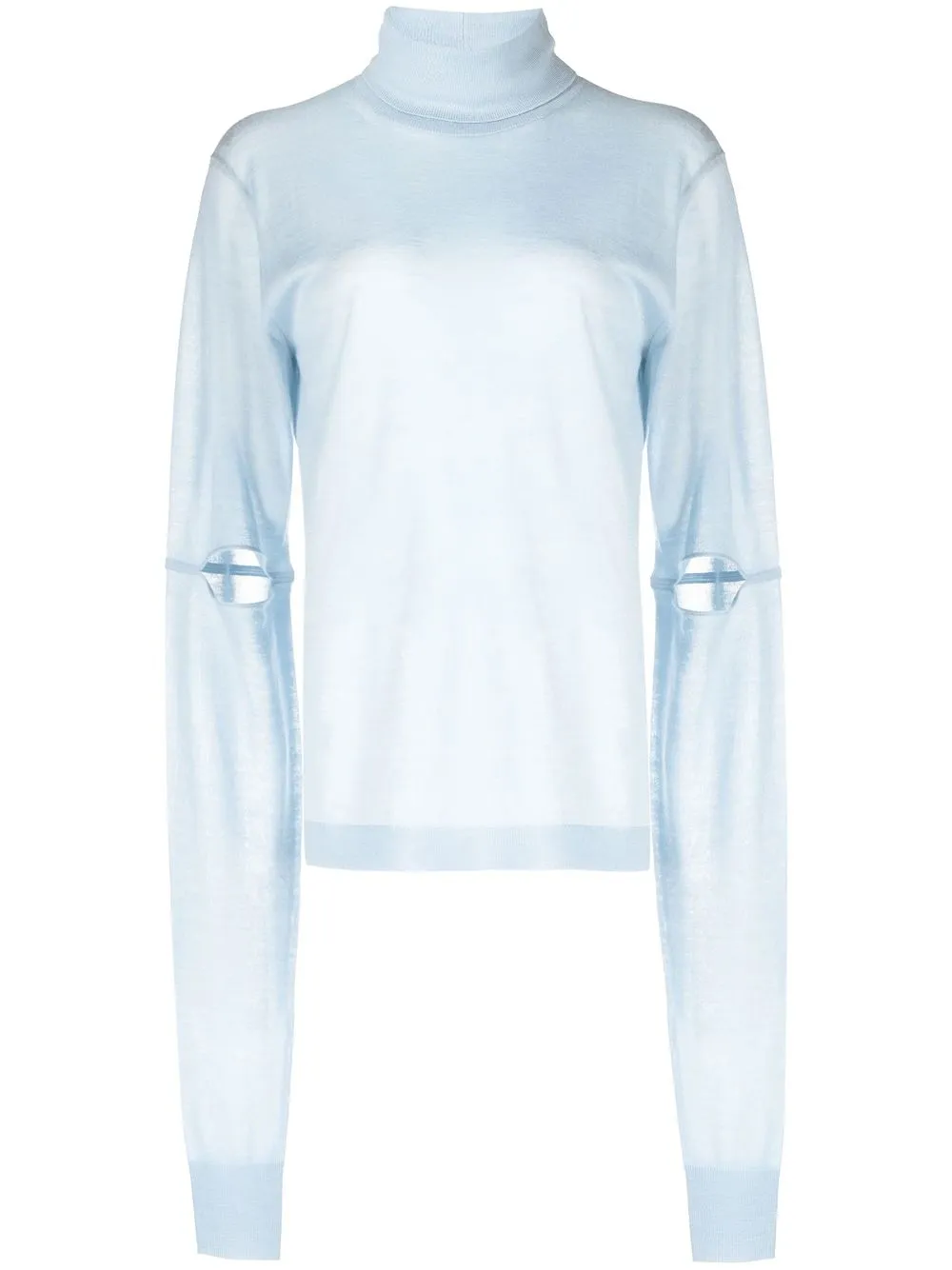 Image 1 of Helmut Lang cut-out detail cashmere jumper