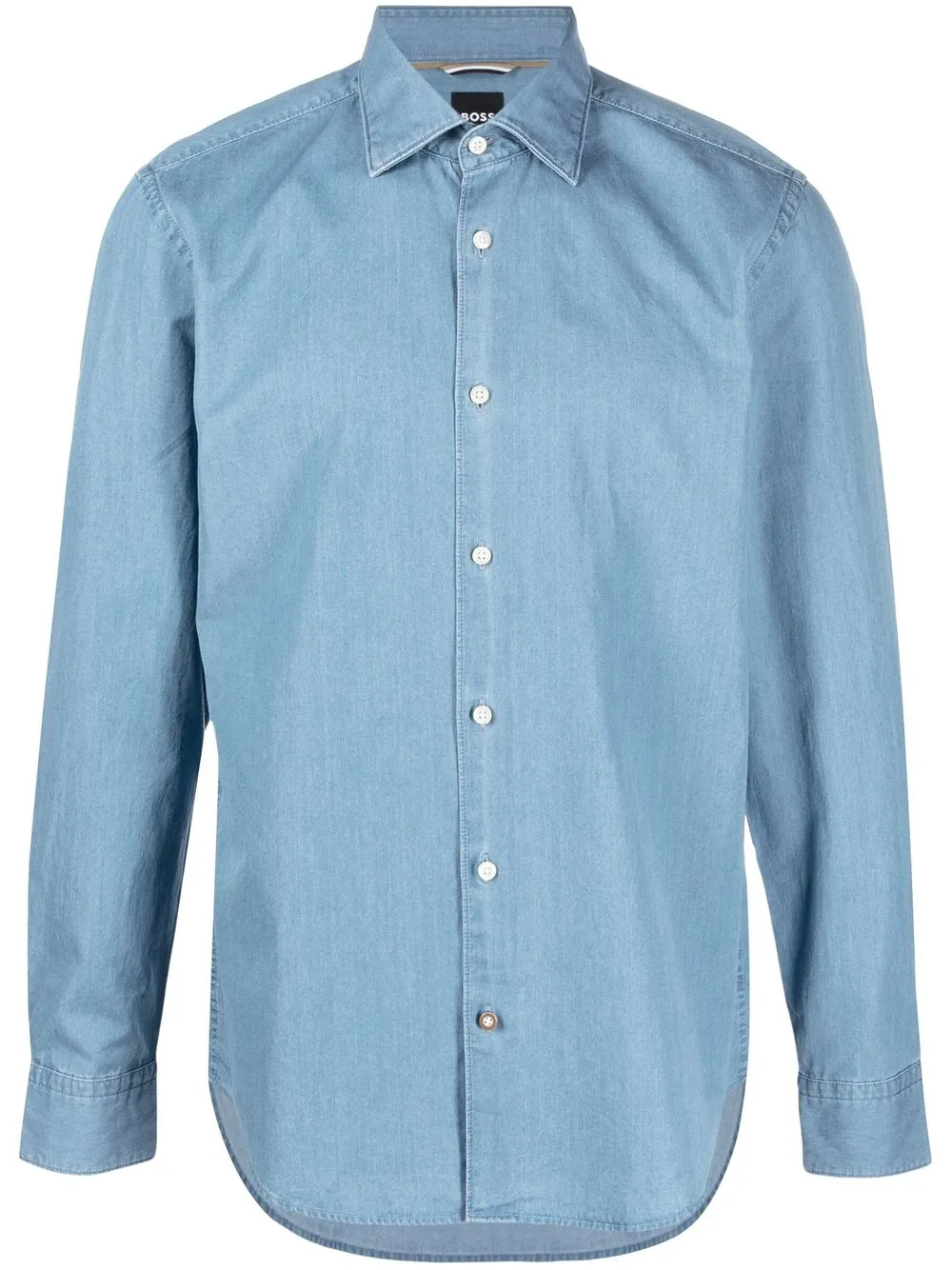 

BOSS long-sleeved cotton shirt - Blue