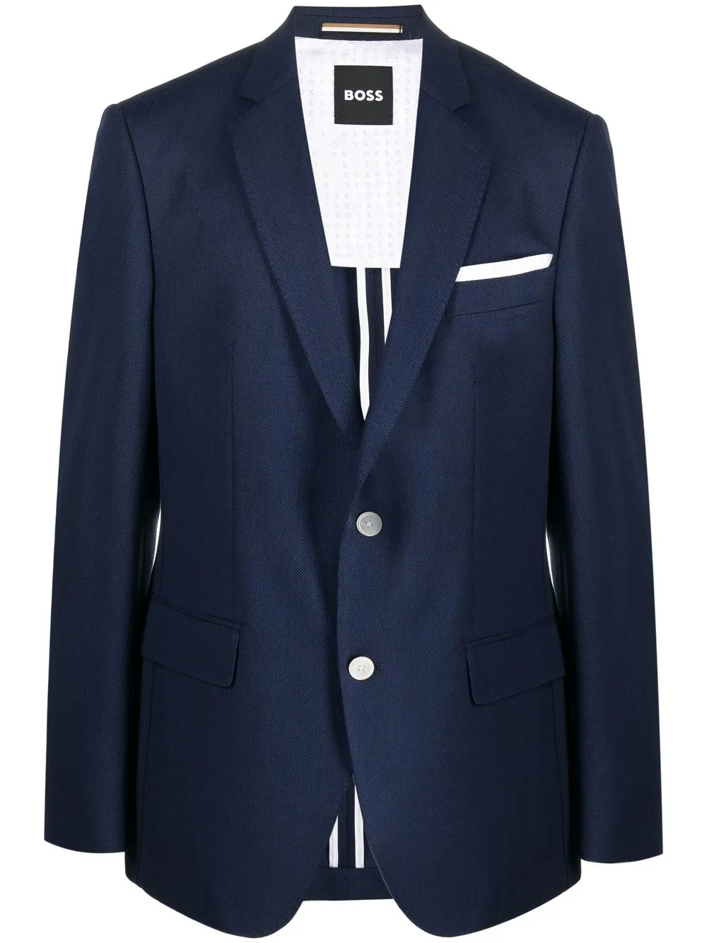 

BOSS single-breasted tailored blazer - Blue