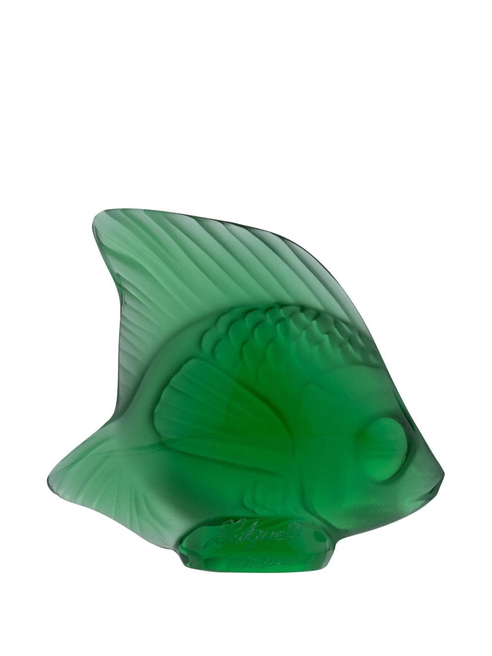 Shop Lalique Fish Crystal Sculpture In Green