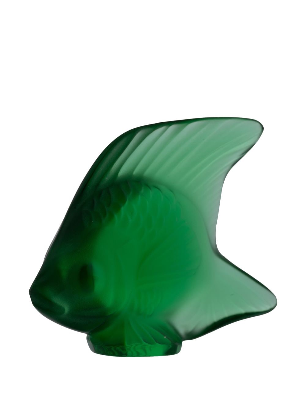 Shop Lalique Fish Crystal Sculpture In Green
