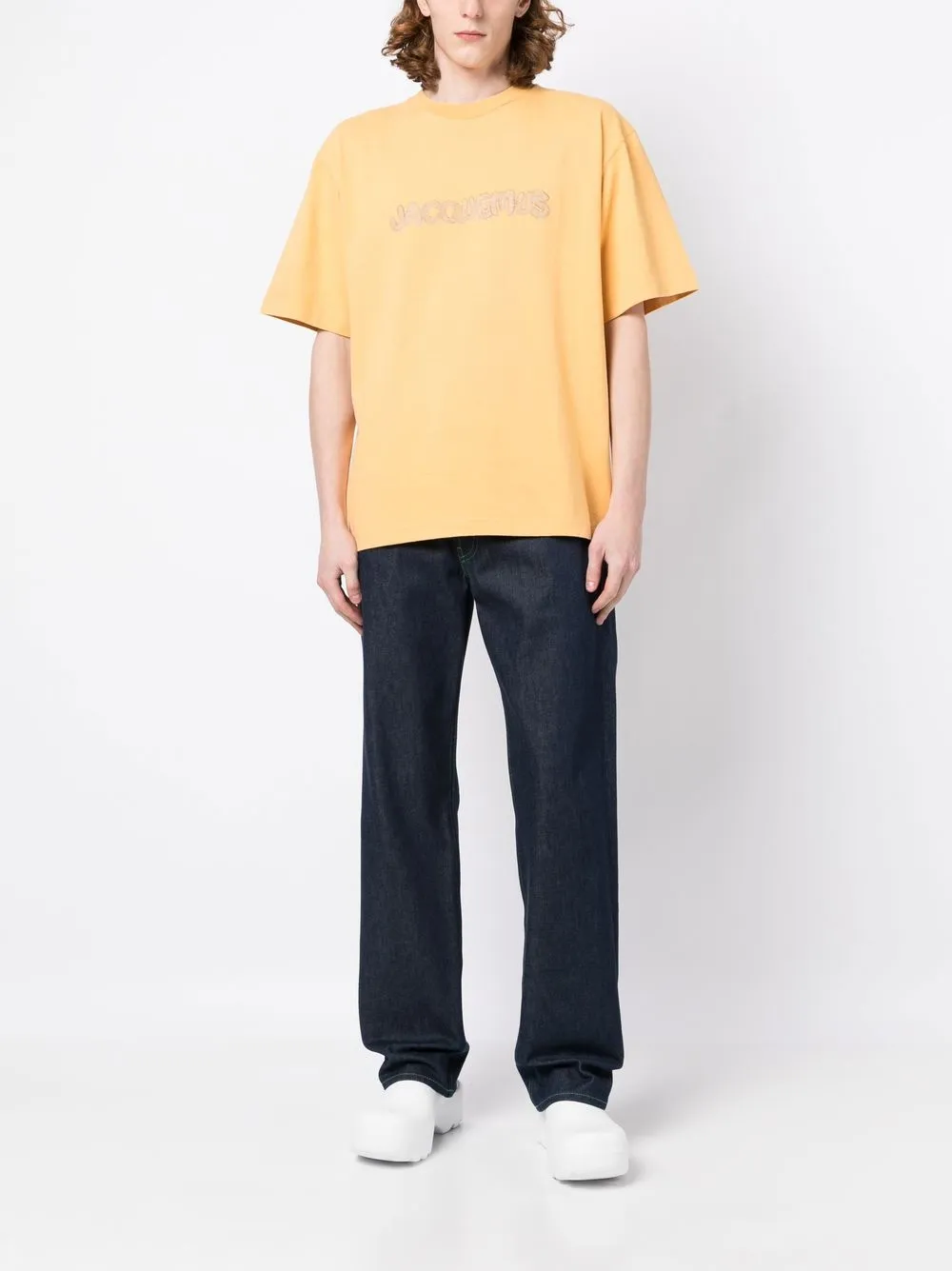 Jacquemus T-shirt met print - Geel