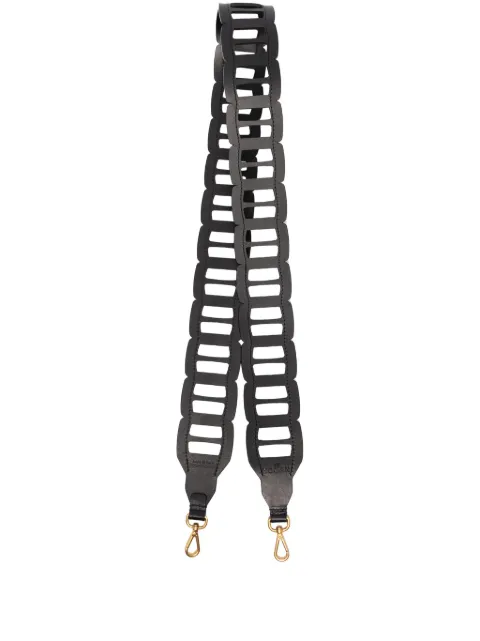 Hogan - laser-cut leather shoulder strap