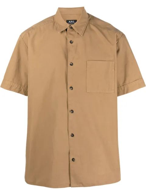 A.P.C. Ross short-sleeve cotton shirt Men