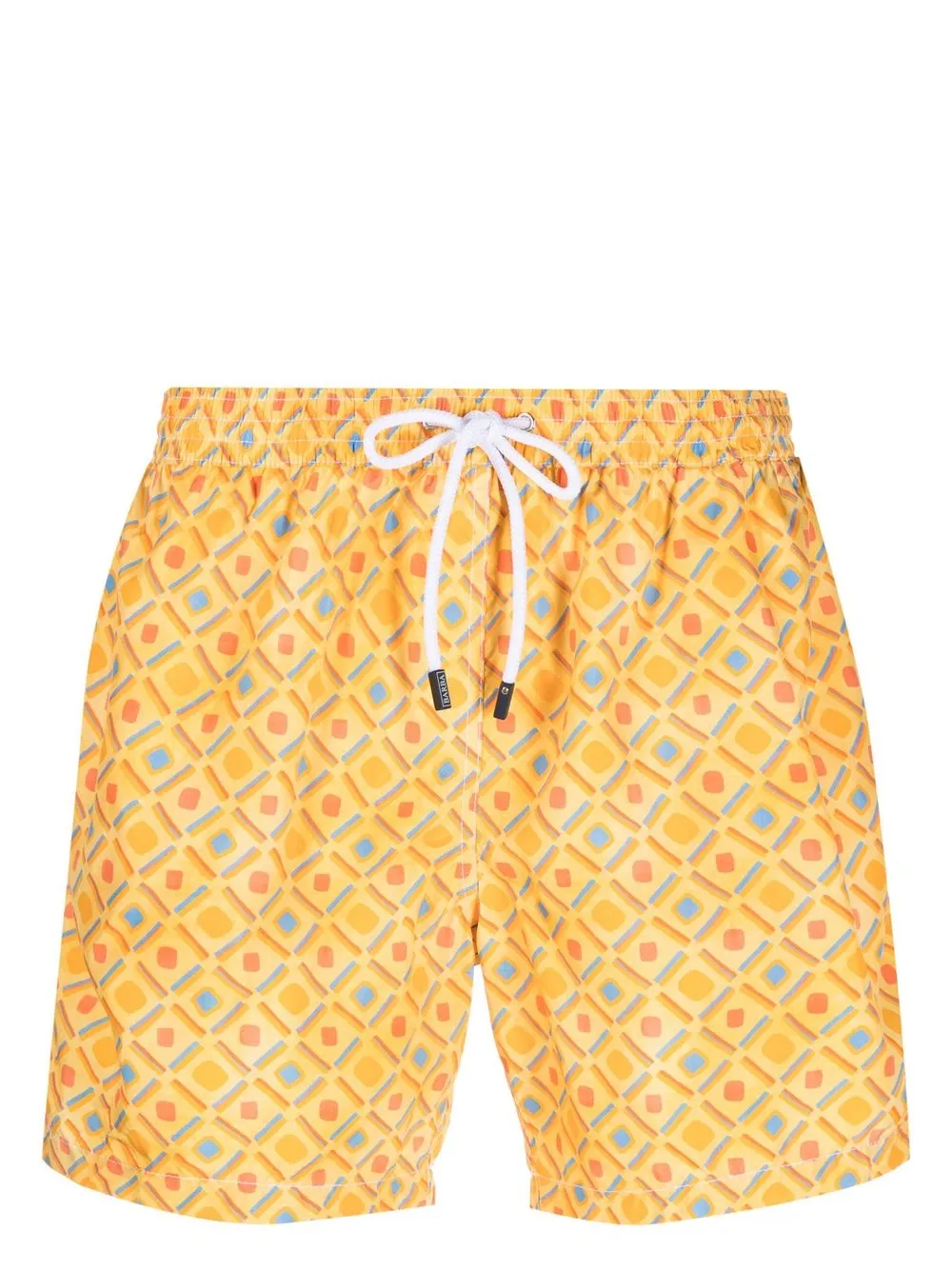 

Barba geometric-print swim shorts - Yellow